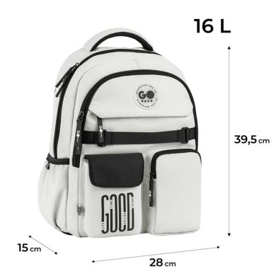 Рюкзак GoPack Education 183 світло-сірий GO26-183M-2