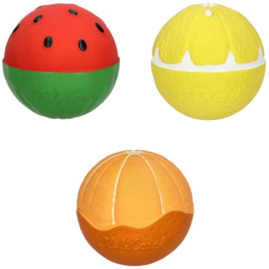 Сенсорні м&rsquo;ячики &laquo;Фруктовий салат&raquo;, Oli&Carol L-BABY-BALL-FRUITS