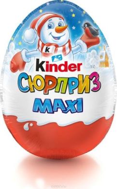 Шоколадное яйцо Kinder Surprise Maxi Natoons в ассортименте 100 г 4008400230726