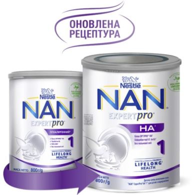Смесь NAN Expert Pro Гипоаллергенная 1 для детей от рождения 800 г 7613038453736