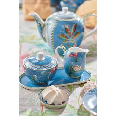 Тарелка овальная Pip Studio La Majorelle голубая 25x12 см 51.018.099