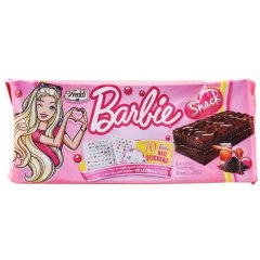 Пирожное+наклейки Barbie какао-мед, 10*25г 250г Freddi LT6108