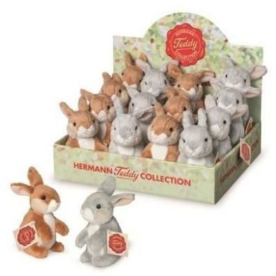 М'яка іграшка Зайчик в асортименті 11 см Teddy Hermann 93801