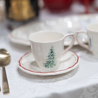 Чашка и блюдце к чаю FILET NOEL GIEN 175 мл &Oslash; 14,5 см H 7,4 см 17312PTU49
