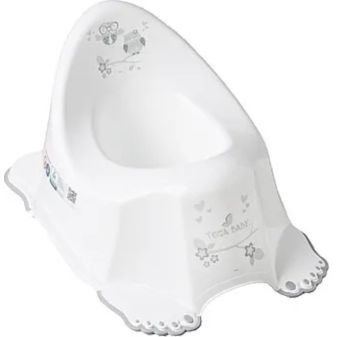 Горшок Сова з протиковзною гумою та музикою Білий TEGA BABY PO-047-103