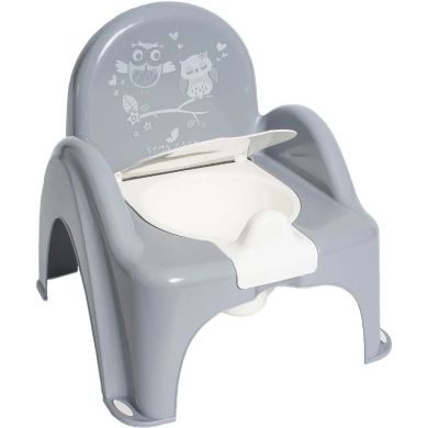 Горшок-стільчик Сова з музикою (Сірий) TEGA BABY PO-064-106, Сірий