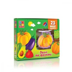 Игра настольная Vladi Toys Набор магнитов Овощи и фрукты VT3106-28