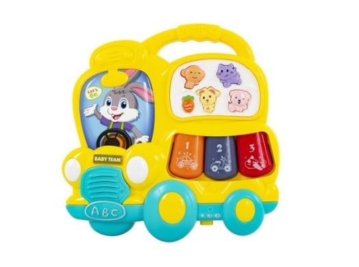 Іграшка музична Baby Team Автобус, жовтий 8633, Жовтий