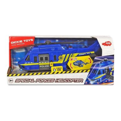 Іграшковий вертоліт Dickie Toys SOS Сили особливого призначення Поліція 1:24 з ефектами 26 см 3714009