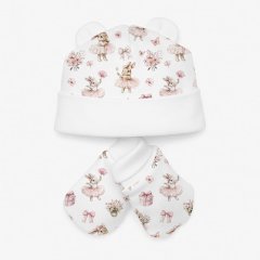 Комплект: шапочка та царапки My Little Pie Bubbles 1/3 місяців (56-62) SET010, 1/3 місяців (56-62), 56