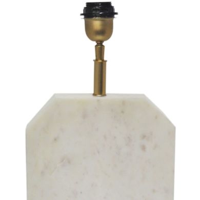 Лампа MACAEL білий мармур + GOLD MATT 26x10x58см Fancy home collection 620-317