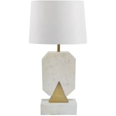 Лампа MACAEL білий мармур + GOLD MATT 26x10x58см Fancy home collection 620-317