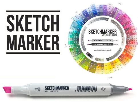 Маркер спиртовой двухсторонний Sketchmarker, Шампанское SM-Y75