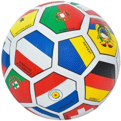 М'яч футбольний VA 0004-1 розмір 5, гума, Grain зернистий, 430-450г., прапори, кул.