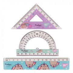 Набір лінійок Yes (3 предмети) Pusheen, лінійка 15 см 370675