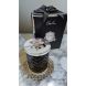 Набір Свічка з хустинкою у чорній склянці Black & Silver Flower Cote noire HCS02