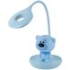 Настольная LED лампа с аккумулятором Медведь, голубой Kite K24-492-2-3, Голубой
