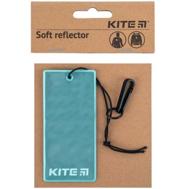 Підвіска м'яка світловідбиваюча, прямокутна, м'ятна Kite K23-109-3