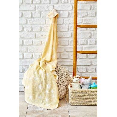 Плед детский 80x120 желтый Karaca Home 200.16.01.0409, 80x120
