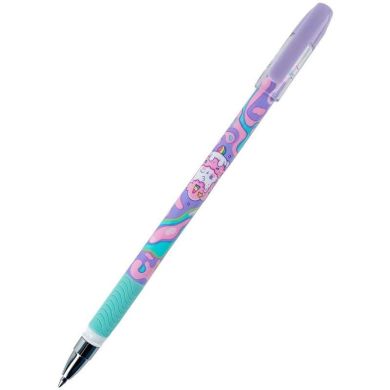 Ручка гелева пиши-стирай Rainbow Catcorn, синя Kite K24-068-2