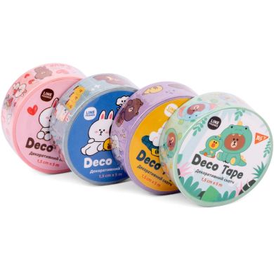 Стрічка паперова самоклеюча Line Friends, 1,5cм*5м YES 742880