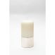 Свеча цилиндрическая 150x70 белый/серебрянный металлик Candele Firenze PL150070B97C 8026159040119