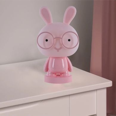 Светильник-ночник LED с аккумулятором Bunny, розовый K24-490-1-2