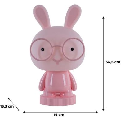 Светильник-ночник LED с аккумулятором Bunny, розовый K24-490-1-2