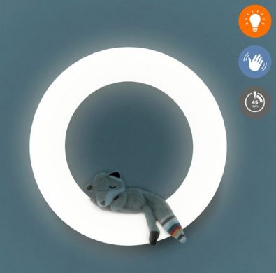 Светильник-Ночник Zazu Wall Настенный c игрушками с автоотключением ZA-WALL-01, Белый