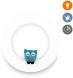 Светильник-Ночник Zazu Wall Настенный c игрушками с автоотключением ZA-WALL-01, Белый