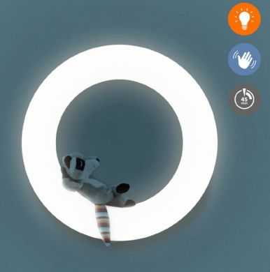 Светильник-Ночник Zazu Wall Настенный c игрушками с автоотключением ZA-WALL-01, Белый