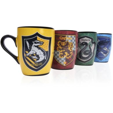 Термочутлива чашка Сортувальний Капелюх Гафелпаф, 330 мл Wizarding World WW-1153-03, Жовтий