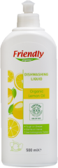 Органічний засіб для миття посуду Friendly Organic лимонний сік 500 мл FR1642