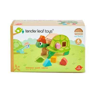Игрушка из дерева Сортер-черепаха Tender Leaf Toys TL8456, Зелёный