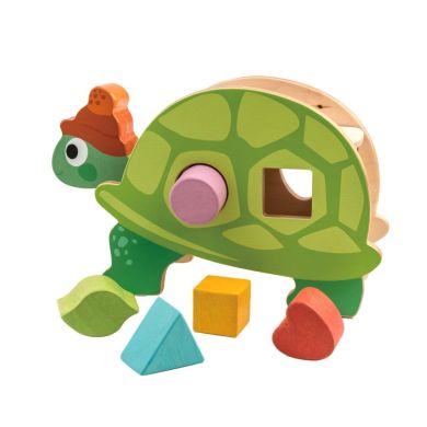 Игрушка из дерева Сортер-черепаха Tender Leaf Toys TL8456, Зелёный