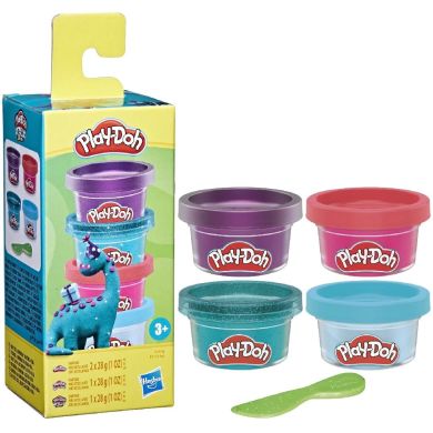 4 баночки с массой для лепки Play Doh F7172