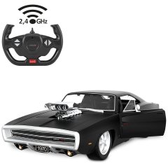 Автомобіль на радіокеруванні, д-рі/відч.Dodge Charger R/T 1970 1:16, чорний, 2.4МГц Jamara 402117