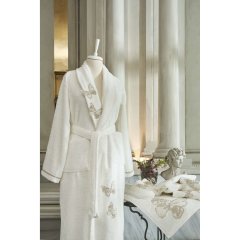 Комплект для вани LINDA CREAM-GOLD (халат S/M, 2 рушника, капці) PEPPERHOME LINDA 0245