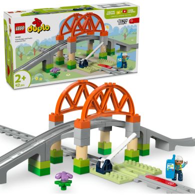 Конструктор Дополнительный набор. Железнодорожный мост и пути LEGO DUPLO Town 10426