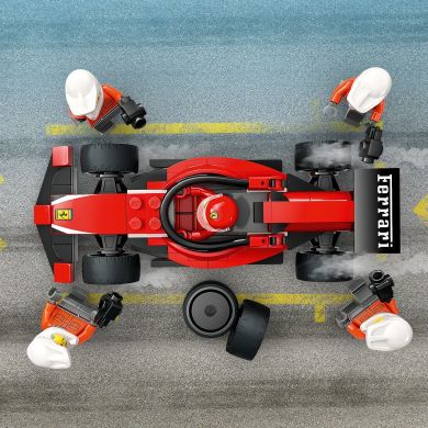 Конструктор Пит-стоп и пит-экипаж F1 с болидом Ferrari LEGO City 60443
