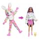 Лялька Barbie Cutie Reveal серії Кольорові пухнастики кролик HRK38