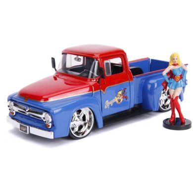 Машина металева Jada &laquo;Комікси DC. Супердівчина&raquo; Форд F-100 (1956) з фігуркою, масштаб 1:24, 8+253255008