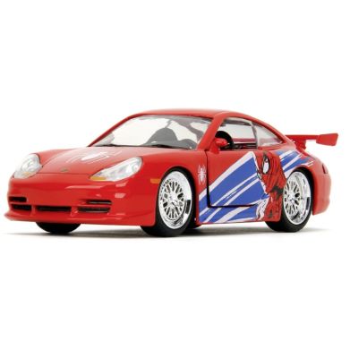 Машина металева Jada Марвел. Людина-Павук Порше 911 GT3 RS (996), масш. 1:32, 8+ 253222020