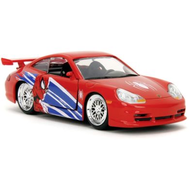Машина металева Jada Марвел. Людина-Павук Порше 911 GT3 RS (996), масш. 1:32, 8+ 253222020