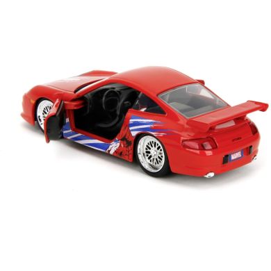 Машина металева Jada Марвел. Людина-Павук Порше 911 GT3 RS (996), масш. 1:32, 8+ 253222020