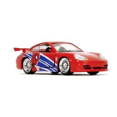 Машина металева Jada Марвел. Людина-Павук Порше 911 GT3 RS (996), масш. 1:32, 8+ 253222020