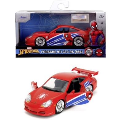 Машина металева Jada Марвел. Людина-Павук Порше 911 GT3 RS (996), масш. 1:32, 8+ 253222020