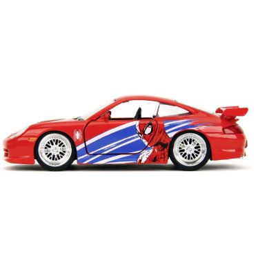 Машина металева Jada Марвел. Людина-Павук Порше 911 GT3 RS (996), масш. 1:32, 8+ 253222020