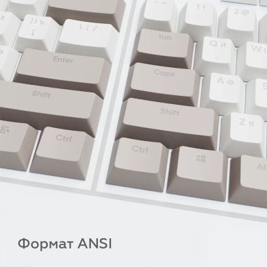 Набір кейкапів DARK PROJECT Keycaps PBT Dark Project сiро-бiлi DP-KS-0048