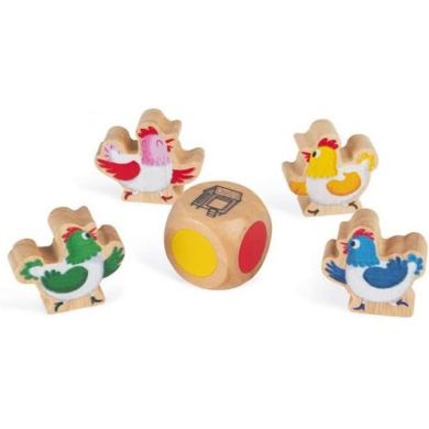 Настольная игра Janod Гонки цыплят J02632